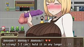 Blonde Heroine Trapped on Roof Sucks Big Tits and Ass