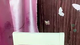 Girl performs a show on webcam 01