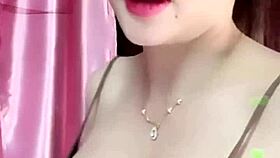 Girl performs a show on webcam 01