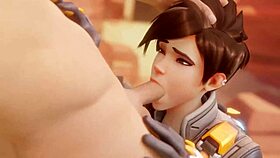 tracer pays bet with blowjob