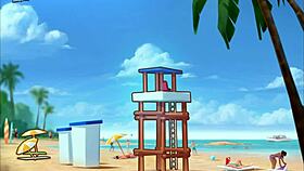 Bent over in doggystyle with shaved pussy