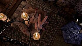 slim blonde rides cock sideways in skyrim parody