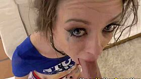 i picked up this tinytits girl for a rough facial