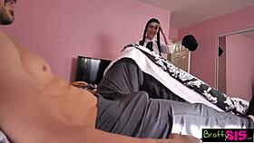 This tasty brunette gives an amazing massage with so much gusto! 😍