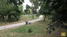 Submissive guy gets cash while hunter bangs his girlfriend in wild reality scene. True story unfolds!