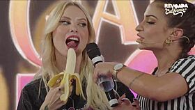 the horny women compete in a deep throat challenge in california.