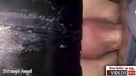 Wow, double creampie closeup at the gloryhole is insane 🔥