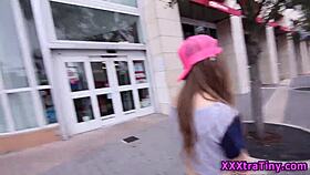 that little teen got rammed hard in doggystyle outdoors.