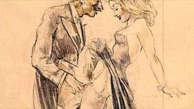 Vintage Erotic Cartoon Illustrations from Retro Anime Collections