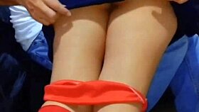 in this homemade scene, a latina teen student gets her skirt lifted and takes a hard anal fucking from an amateur guy, leading to a creampie