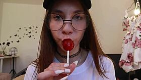 Nothing Unusual Just Sucking Chupa Chups