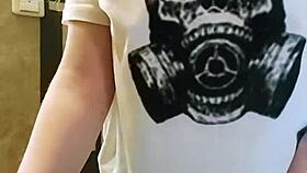 Horny Wife Spanks Ass and Fingers Pussy While Husband's Away at Work