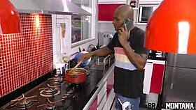 romantic dinner turns into intimate carpet session