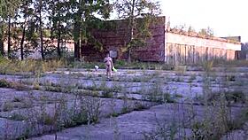 Look at this curvy milf’s big ass under tight skirt outdoors!