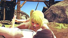 In Fairy Tail And One Piece Hentai, Lucy And Nami Engage In Lesbian Bisexual Threesome Sex.