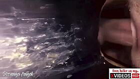 Wow, double creampie closeup at the gloryhole is insane 🔥