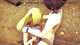 In Fairy Tail And One Piece Hentai, Lucy And Nami Engage In Lesbian Bisexual Threesome Sex.