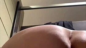 Goddess Amanda leads you to the bathroom for horny fun