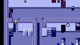 Blonde Heroine Trapped on Roof Sucks Big Tits and Ass