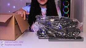 what’s it like unboxing my new sex machine? agatha dolly tests insane speeds on all fours!