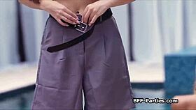 Interracial sex with hot bikini babes and big cock lovers