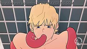 Gym showers sex scene