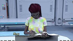 I got stranded in space and ended up motorboating this blonde virgin, oh man!