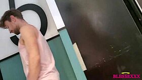 I Meet My Neighbor In The Elevator For A Bareback Blowjob With Drew Dixon And Koldo Goran