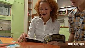 Amira Tries to Study but Step Brother Pounds Her Hard Ass