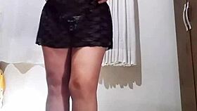 Watch me rip off this see-through skirt and panties!