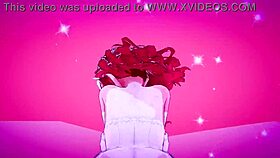 mmd horny girlfriend dances in 3d hentai for love, riding monster cock with squirting and creampie.