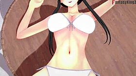 yor forger fucks in bikini pool!