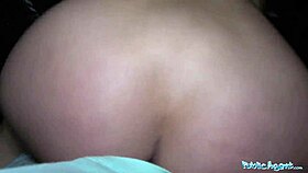 Intense Emotions Surge as Russian Amateur's Shaved Pussy Gets Fucked for Cash in Public POV