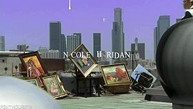 Body painted blonde Nicole Sheridan sucks artist before hardcore fucking.