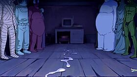 Mystery unfolds in cartoon orgy with group banging and gangbang frenzy