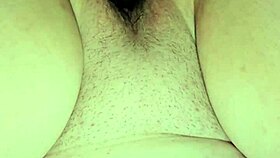 rubbing dick of fat hairy pussy both sides orgasm 😈