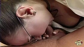 Outstanding secretary gets pussy drilled and deepthroated at the office