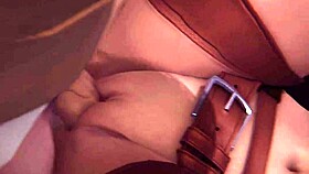 Yennefer engages in intense sex with big tits and ass in 3D Witcher game.