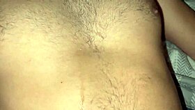 Chubby Guys Engage in Hot Gay Sex Scene on Bed with Bareback Fucking