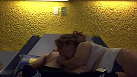 My mature neighbor chats about life