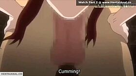 Feeling The Intense Pleasure As The Hentai Redhead Gets Wet From Anal.