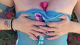 Outside Strip on Bed for Teasing Play