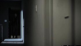 Innocent Teen 18+ Babysitter Catches Boss Jerking Off