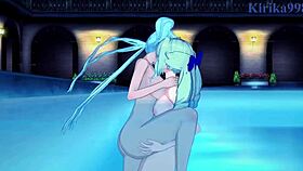 Saint-Germain and Cagliostro get wild with lesbian play and futanari sex in Symphogear hentai! 😍