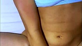 Latina Student Friend Refuged in Apartment After College Party, Sharing Bed Tenderly