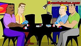 Brazilian European animated gay card game