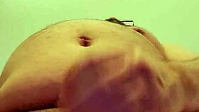 Stroking in hotel room with solo masturbation session