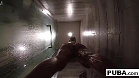 i film myself bathing sensually in the nude