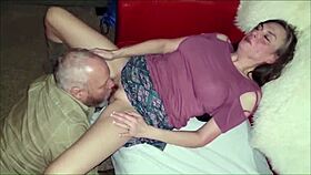 cuckie donnie slurps creampie after dick slap