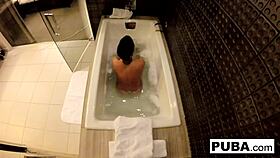 i film myself bathing sensually in the nude